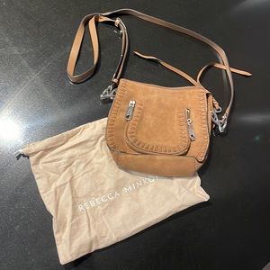 Rebecca Minkoff Caramel Suede Cross Body Bag